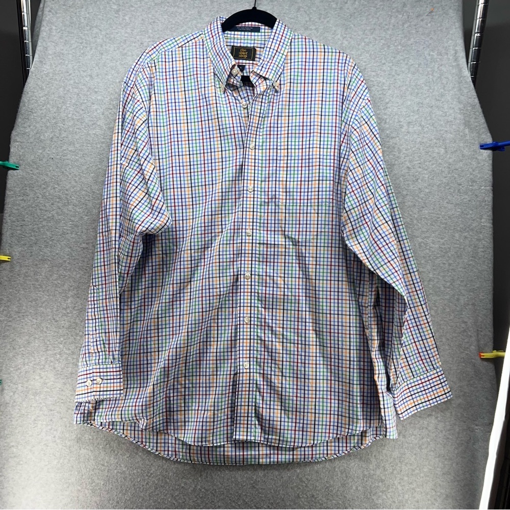 Classic Multicolor Plaid Button-Down Shirt